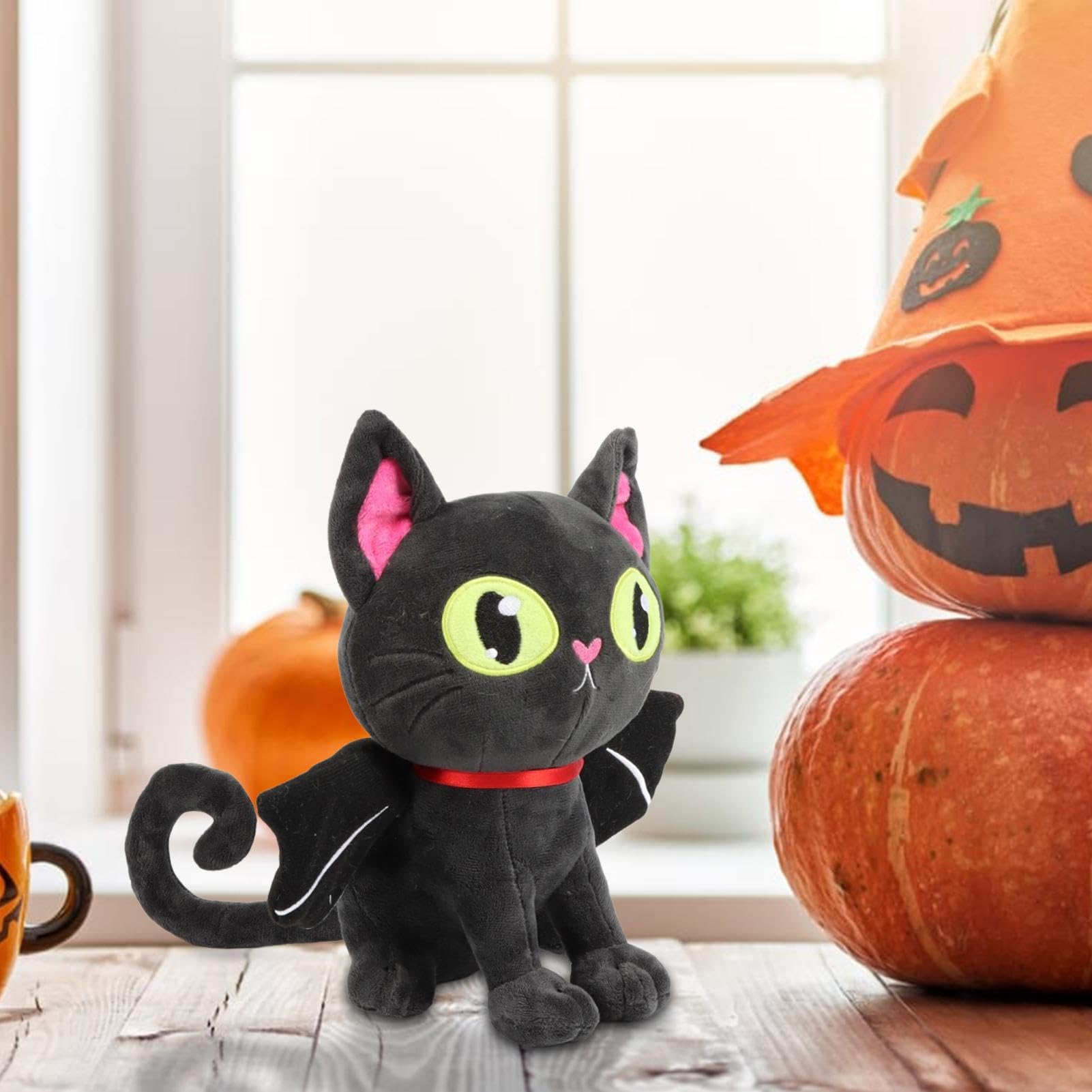 Amazon.co.jp: ハロウィン猫ぬいぐるみ,11.02 インチの